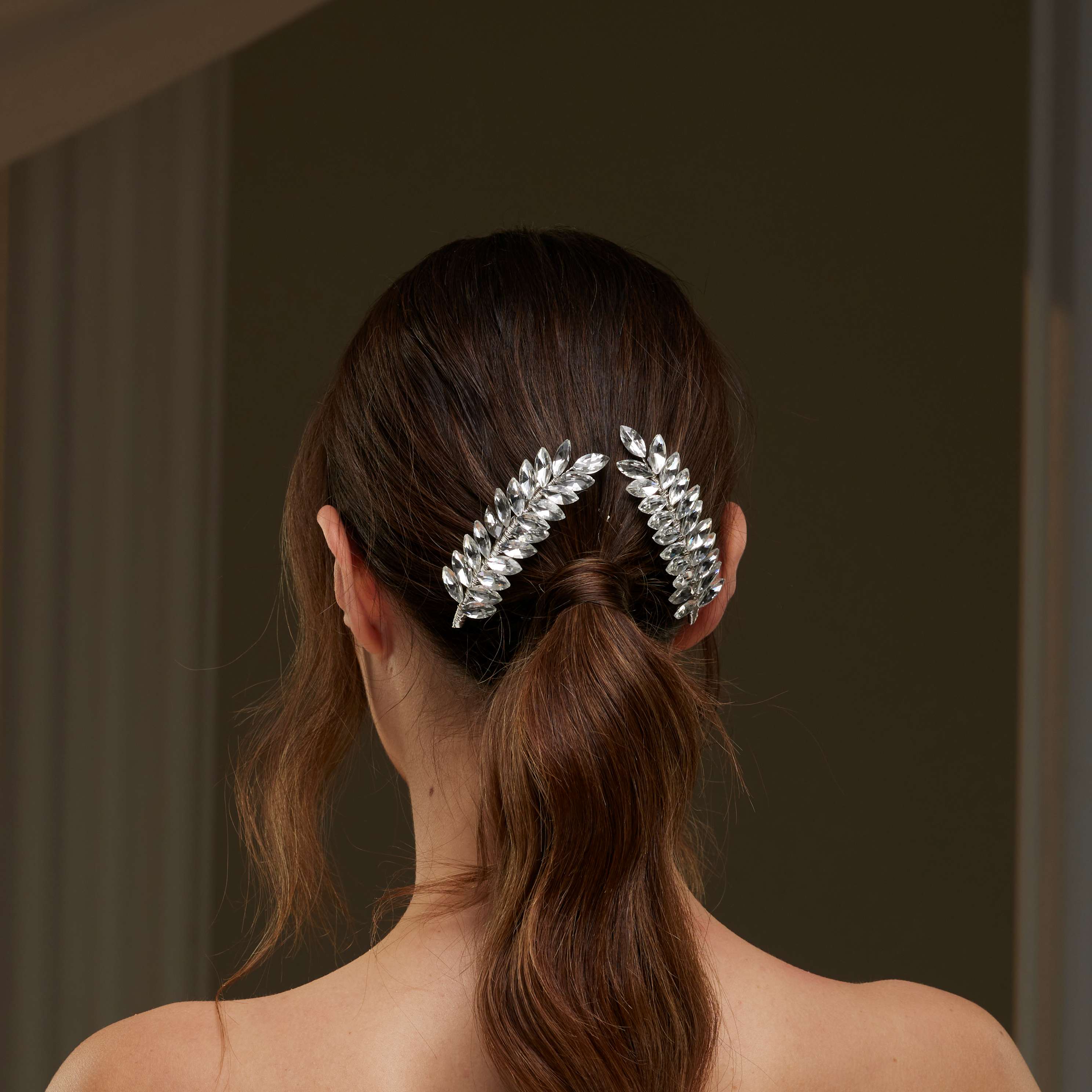 Elegant Rhinestone Hair Comb – Bridal Port, view 2