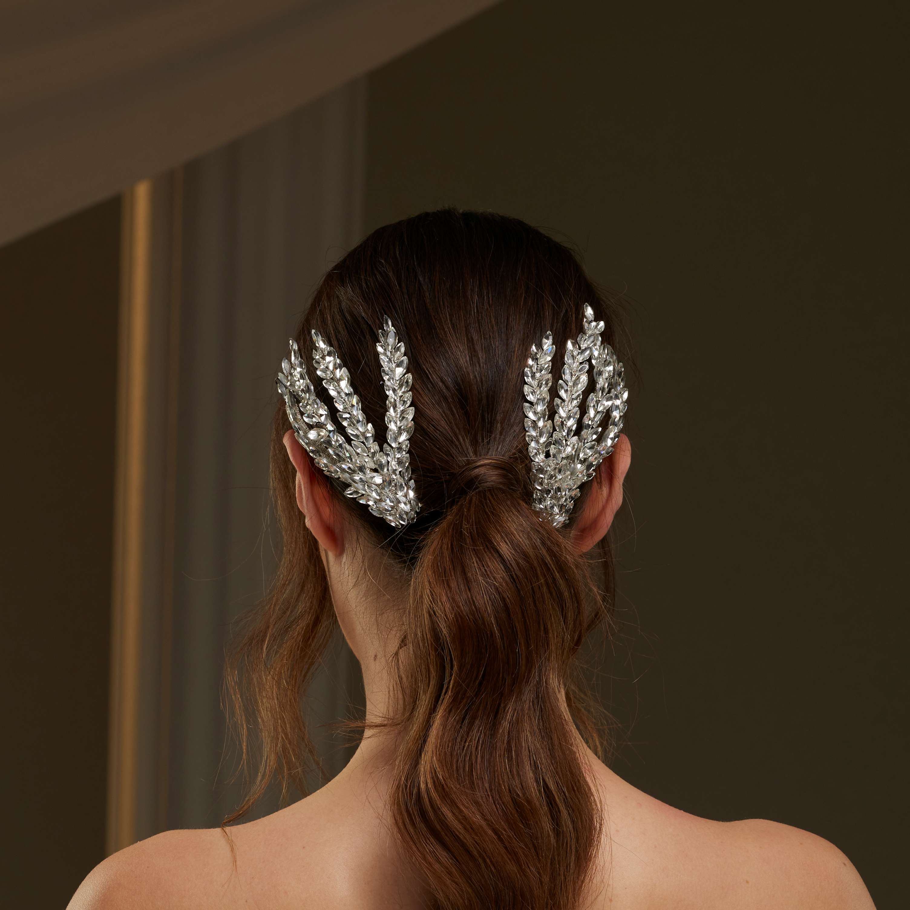 Two-Piece Rhinestone Hair Comb Set – Bridal Port