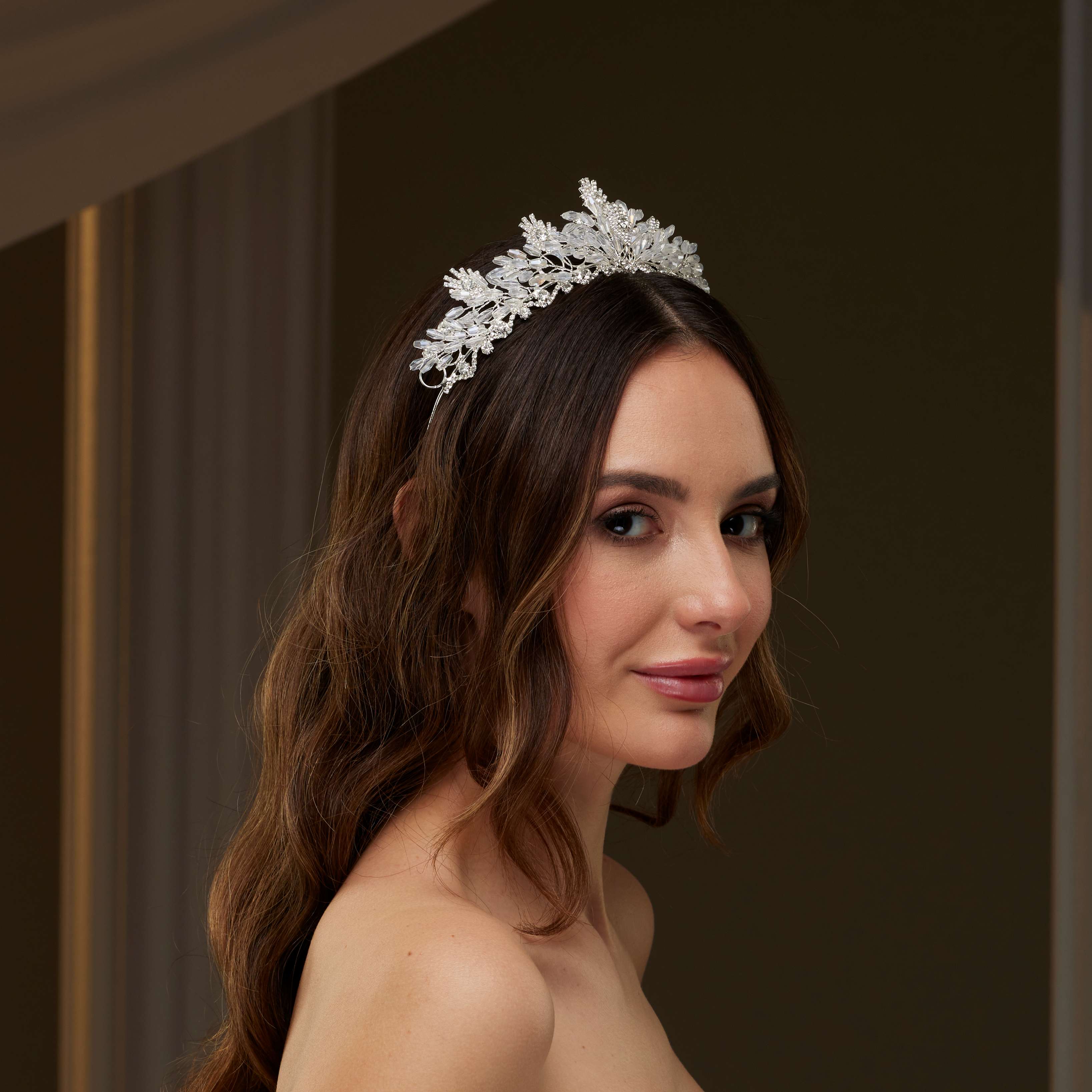 Crystal Bridal Tiara – Bridal Port, view 7