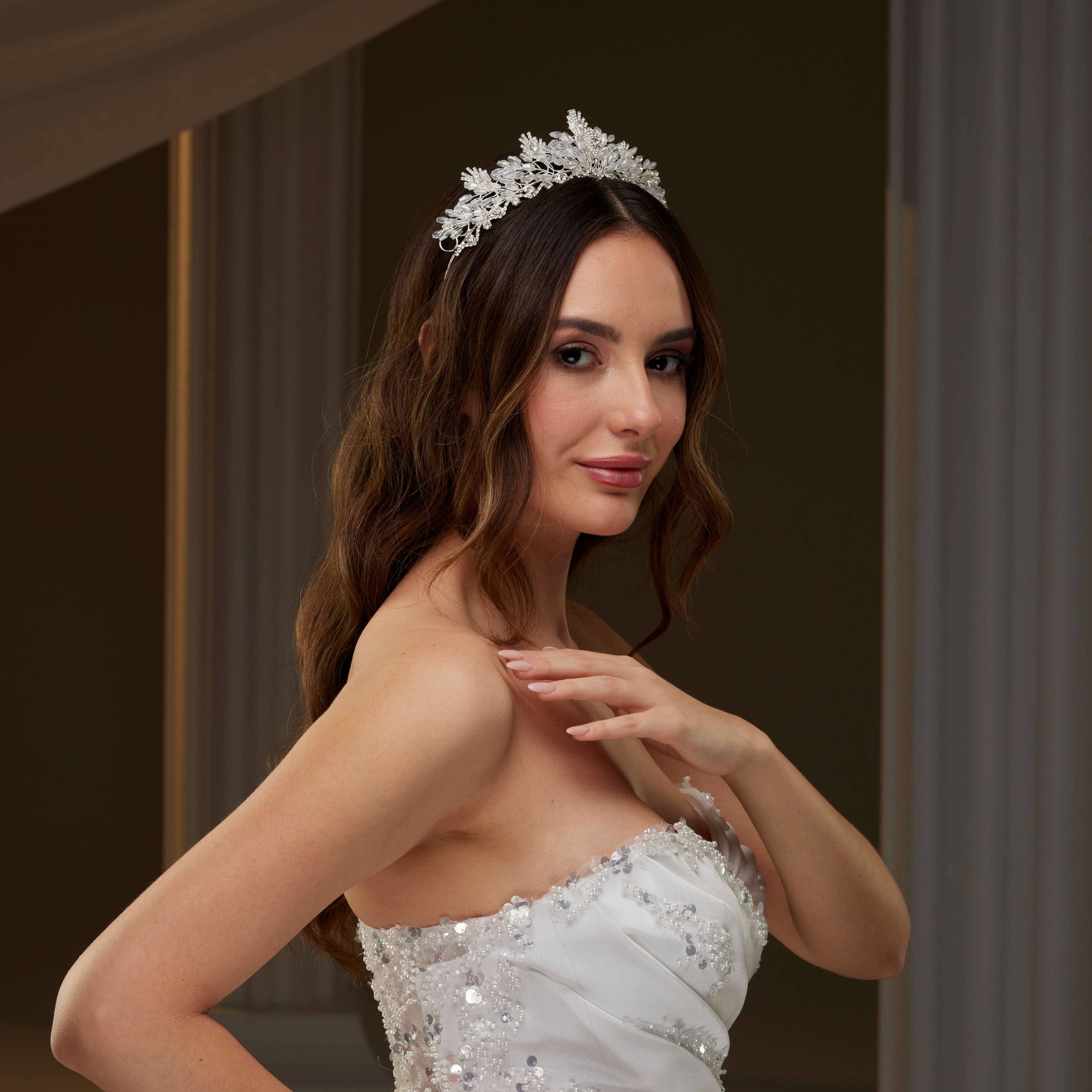Crystal Bridal Tiara – Bridal Port, view 8
