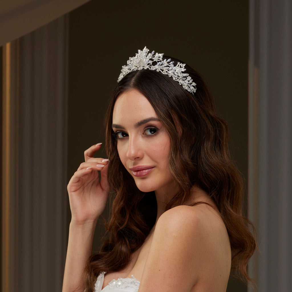 Elegant Crystal Wedding Tiara – Bridal Port, view 5