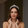 Crystal and Pearl Wedding Tiara – Bridal Port