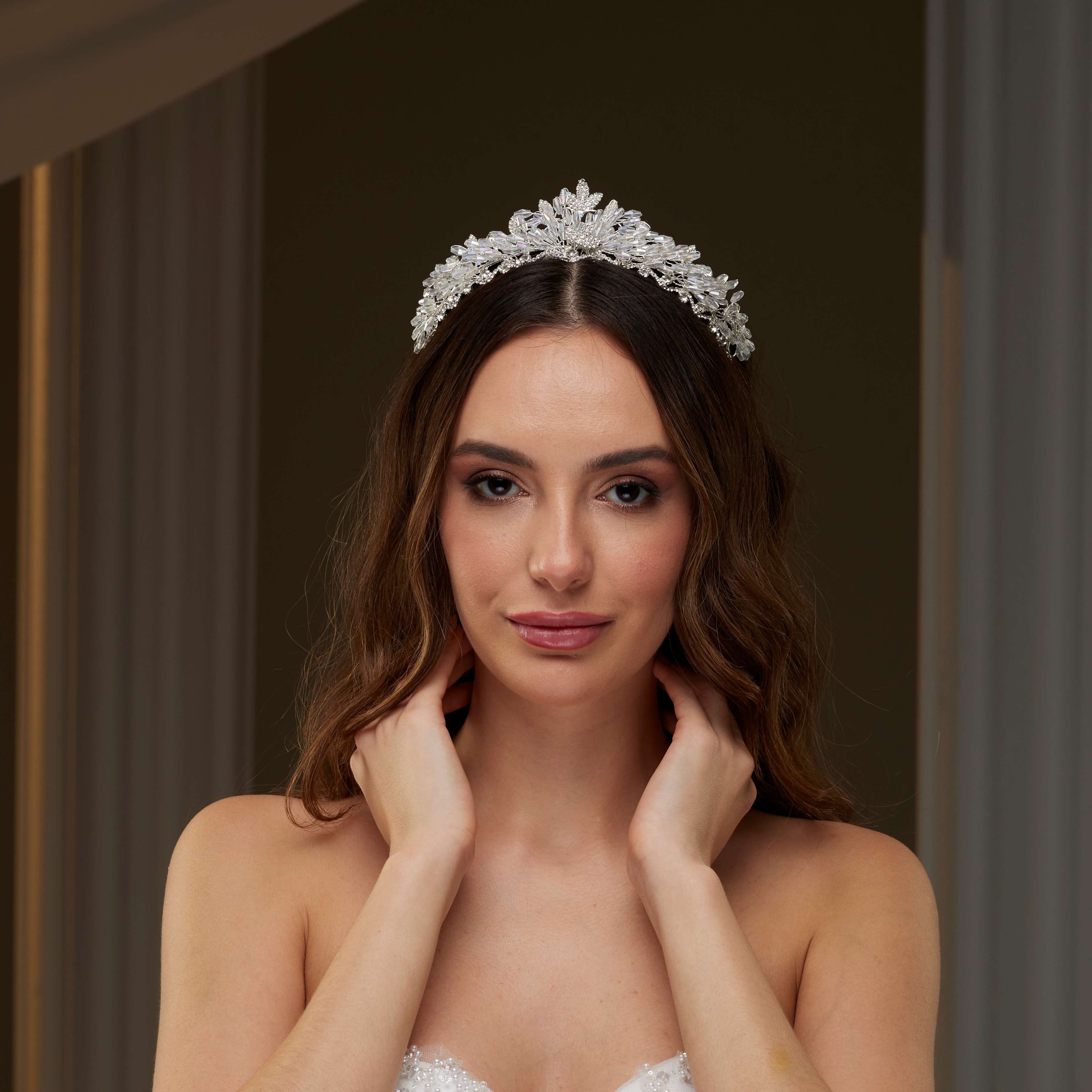 Crystal Wedding Tiara – Bridal Port, view 2