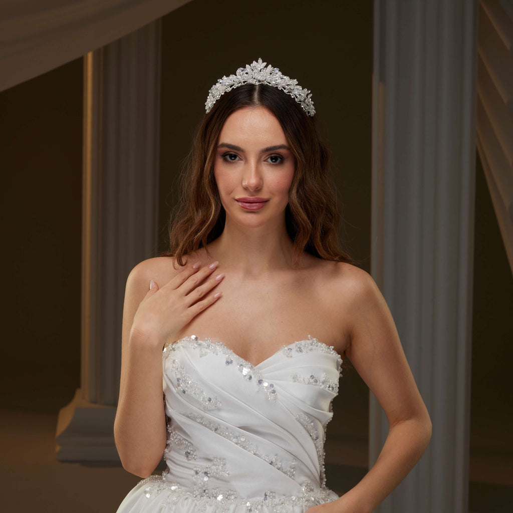 Crystal Wedding Tiara – Bridal Port, view 3