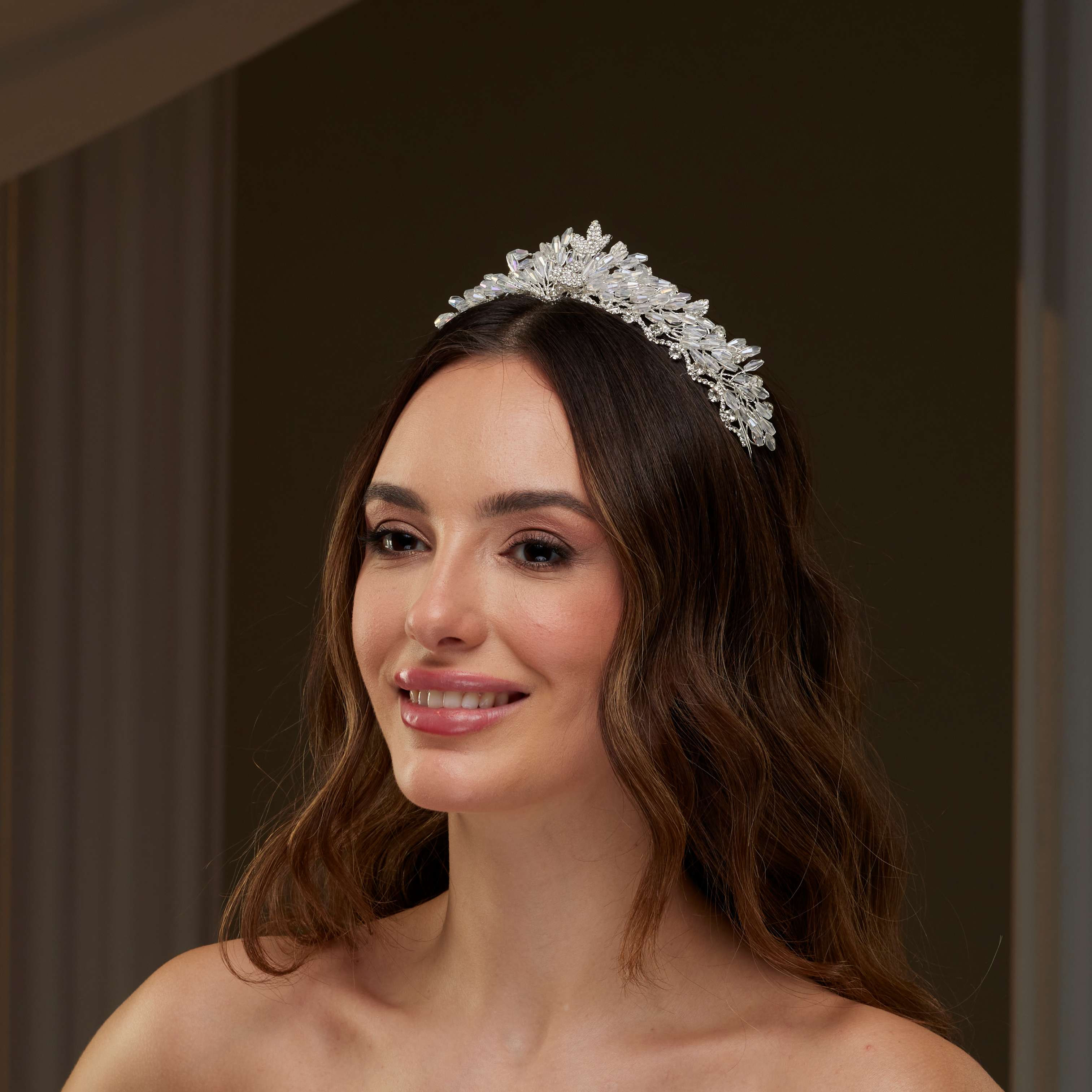Crystal Wedding Tiara – Bridal Port, view 5