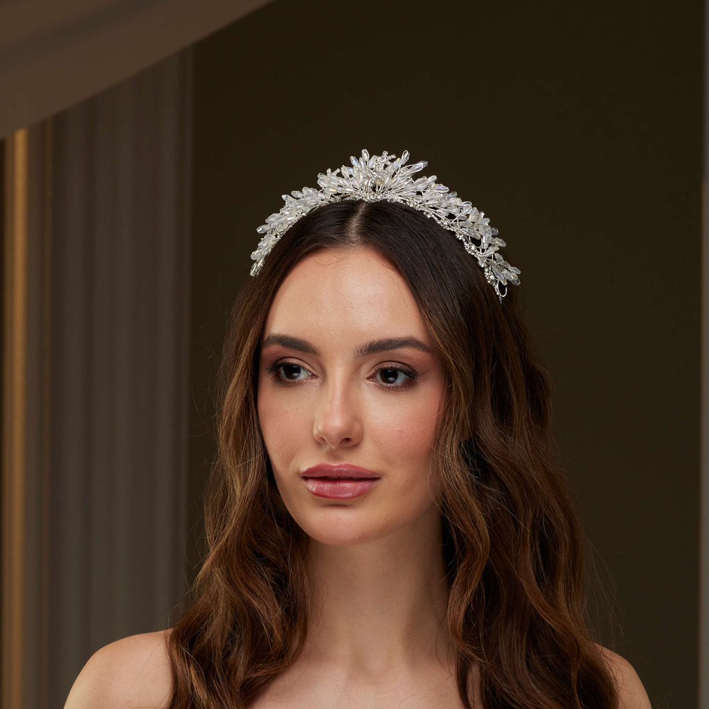Elegant Crystal Tiara – Bridal Port, view 2