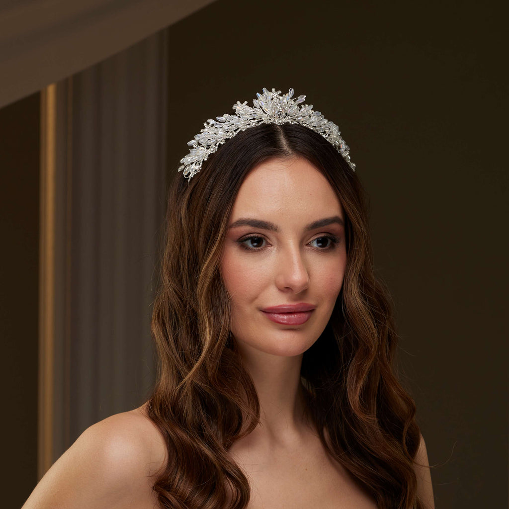 Elegant Crystal Tiara – Bridal Port, view 7