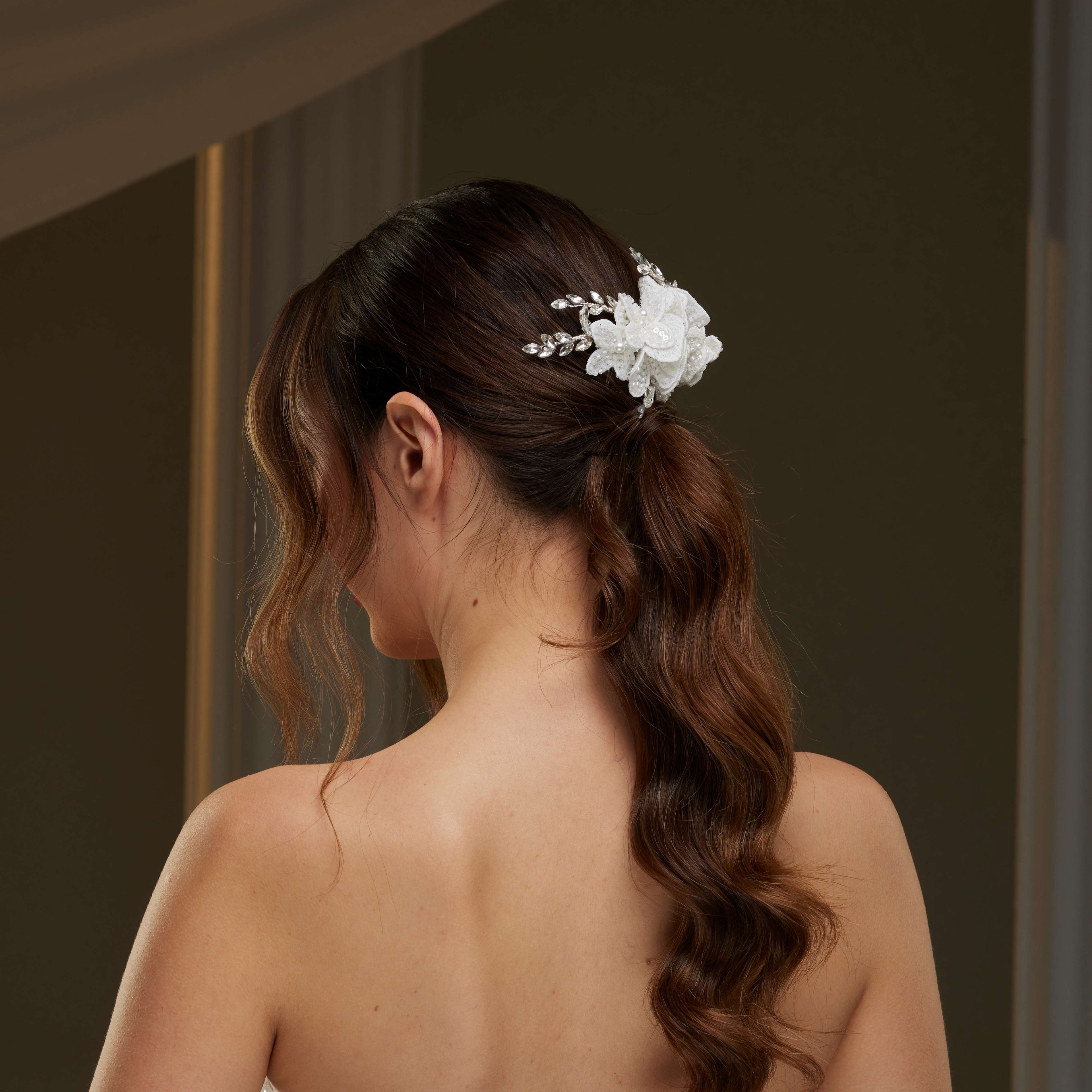 Rhinestone and Pearl Hair Comb – Bridal Port