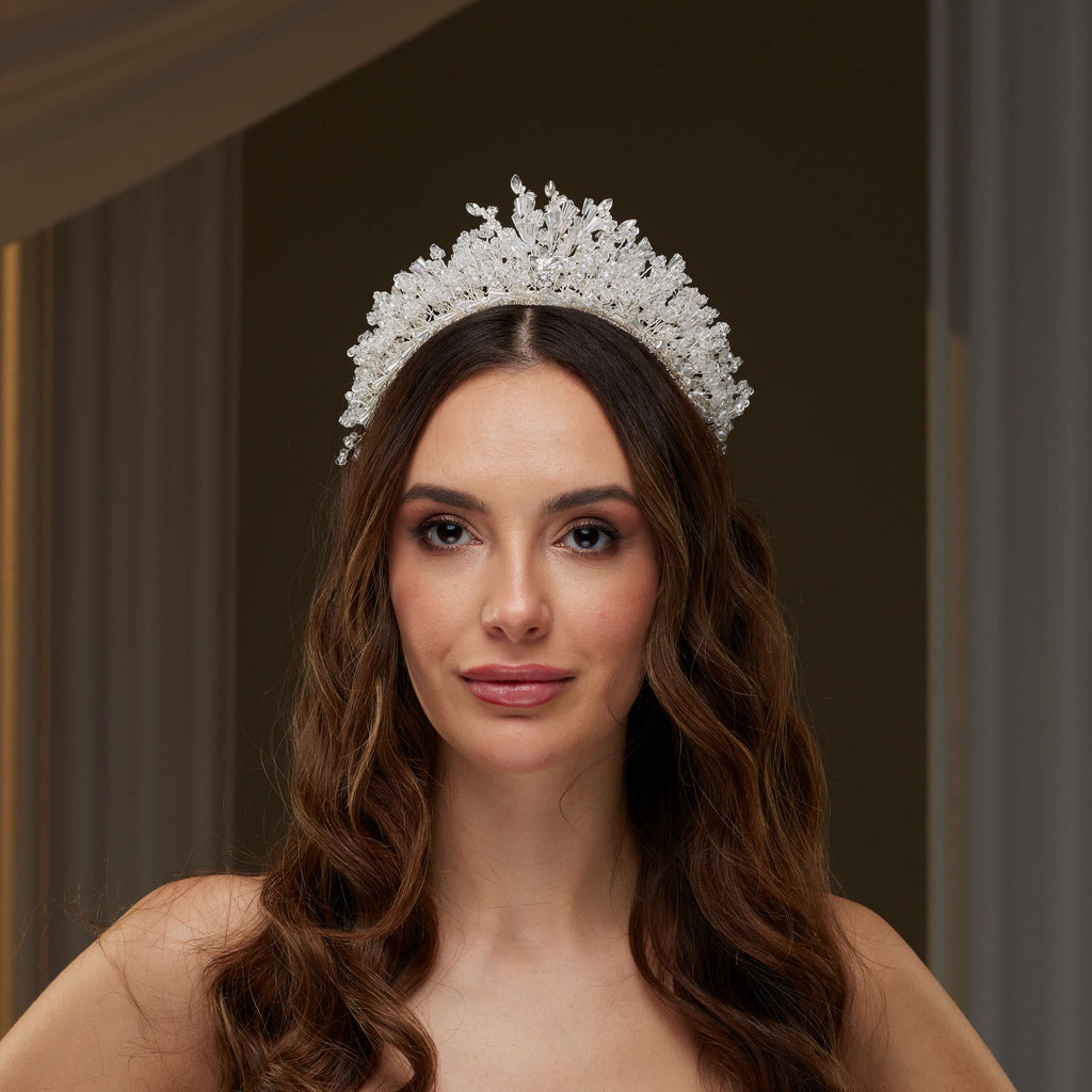 Elegant Crystal Bridal Tiara – Bridal Port