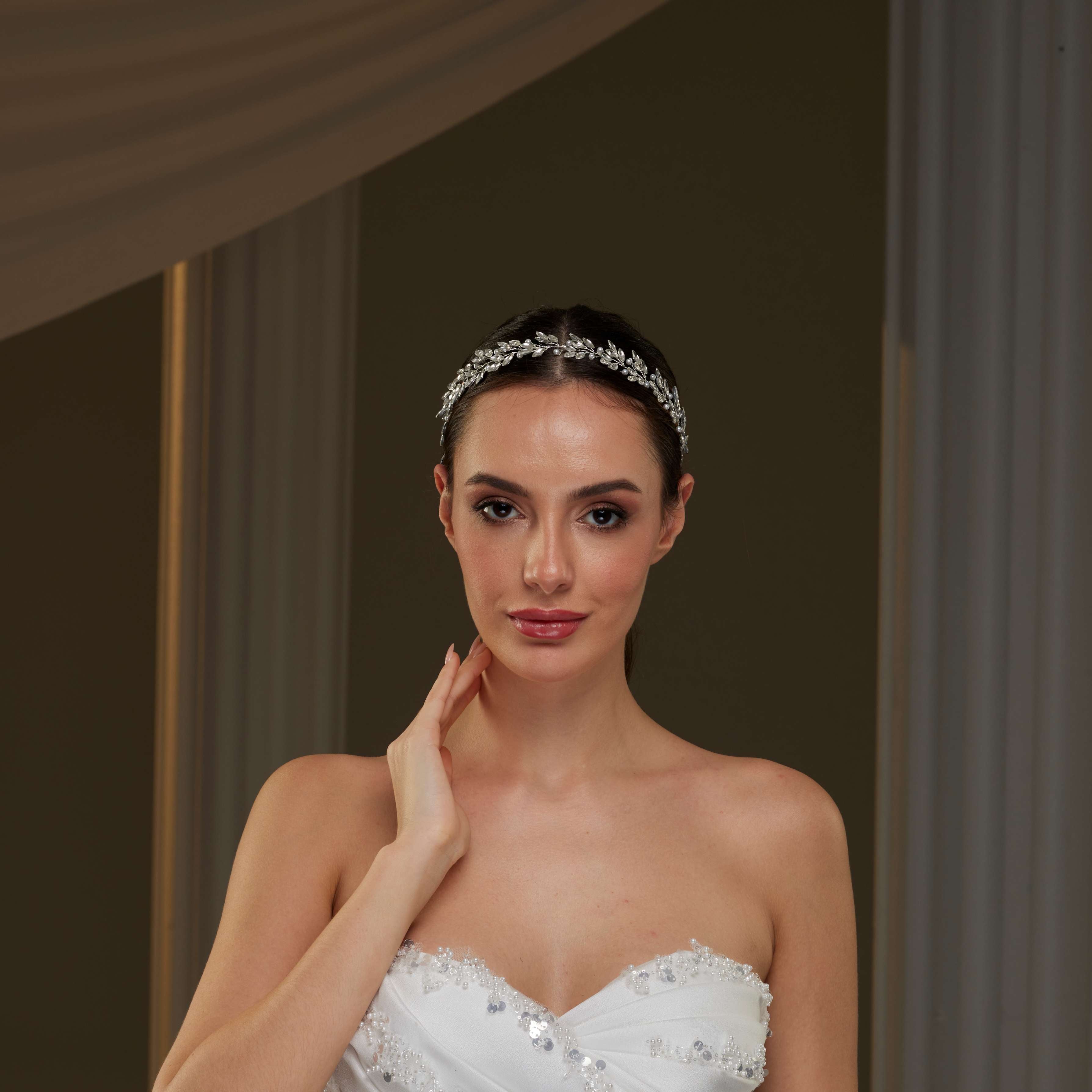 Crystal and Pearl Hair Vine – Bridal Port