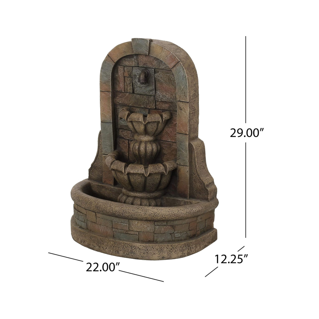 Alora 29-Inch Tall Outdoor Weather-Resistant Faux Stone Floor Fountain (SAK63421) – SAKSBY WHOLESALE, view 13