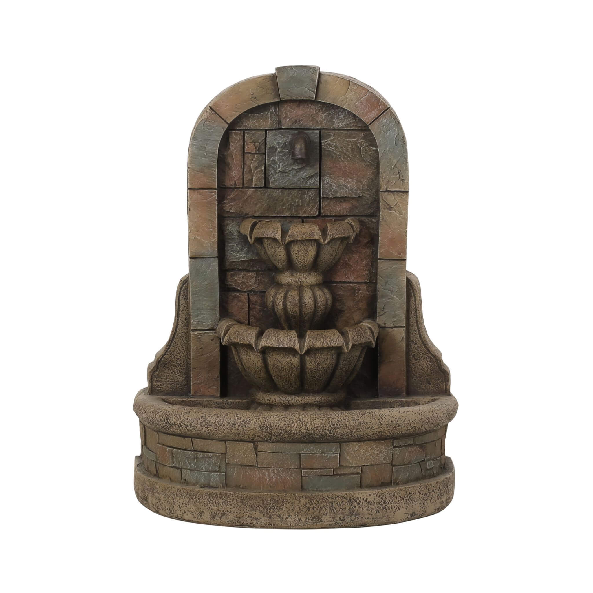Alora 29-Inch Tall Outdoor Weather-Resistant Faux Stone Floor Fountain (SAK63421) – SAKSBY WHOLESALE, view 4