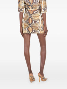 Roberto Cavalli snake-effect skirt | Skirts