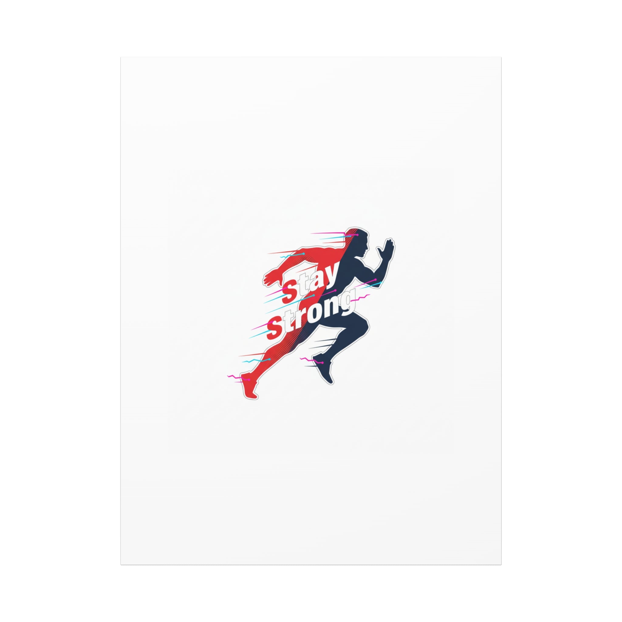 Stay Strong Runner Canvas | Fitness Motivation, Gym Wall Art