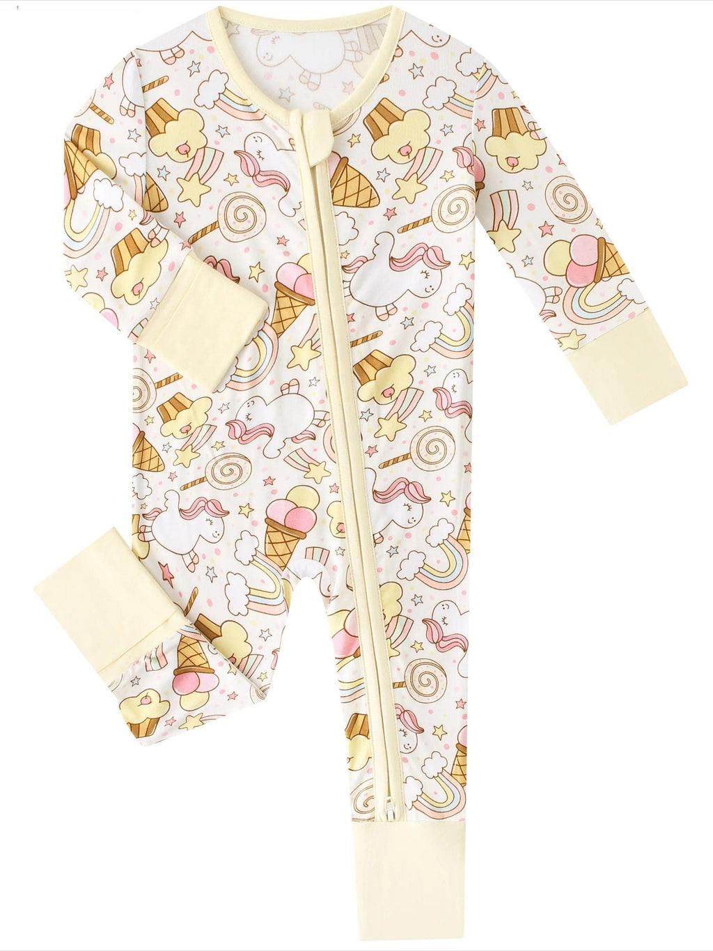 Posh TOT Sweet Treats Bamboo Baby Convertible Zippy Romper — bamboo kids clothing by Charlie's Project Kids
