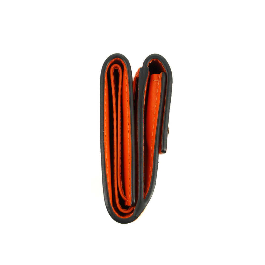 Bolt Boutique Louis Vuitton Orange Taigarama Discovery Compact Mini Wallet #2952 — lifestyle context
