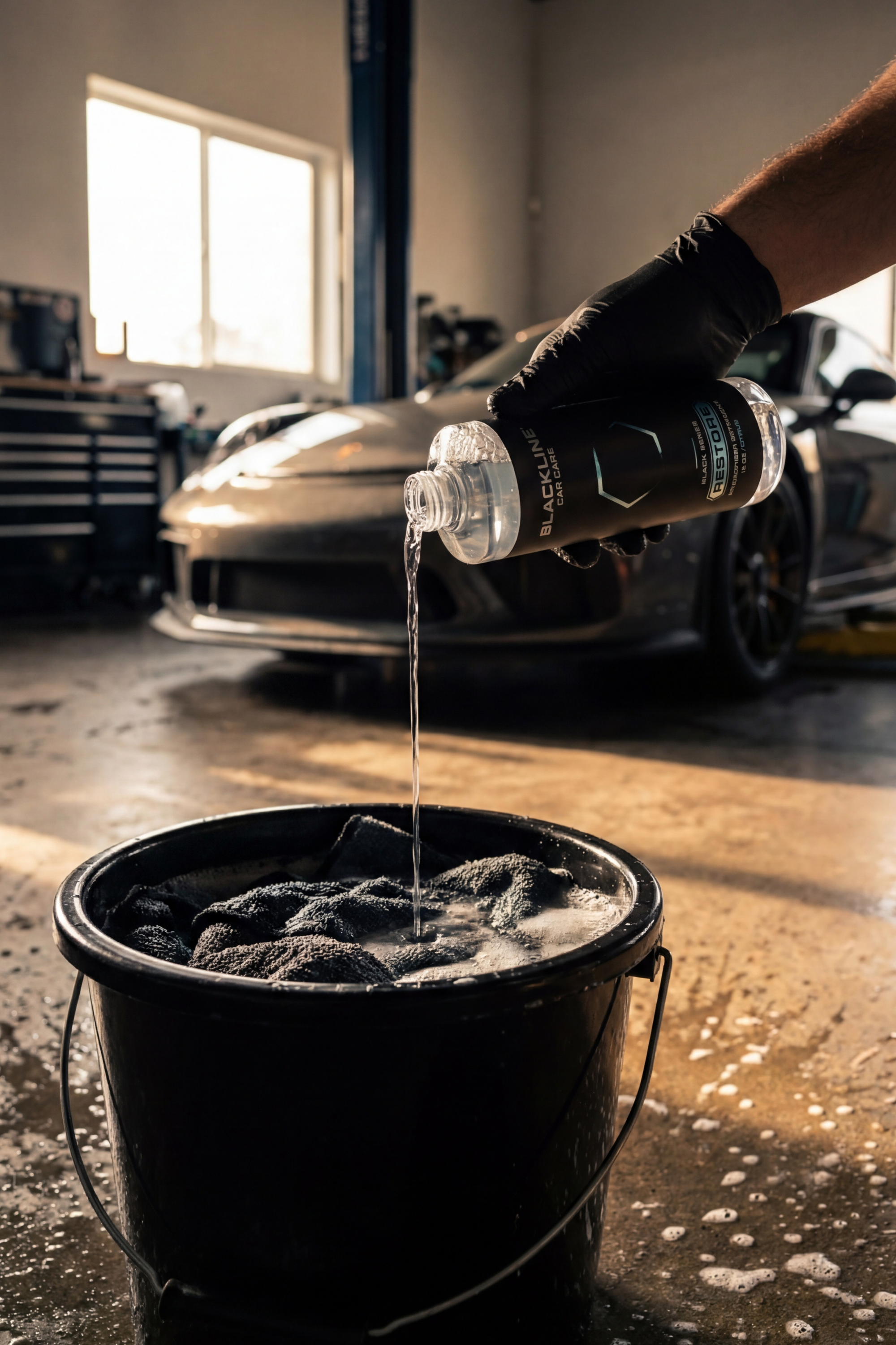 BLACKLINE® RESTORE MICROFIBER DETERGENT – Blackline Car Care, view 2