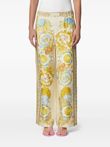 Versace Underwater Barocco silk trousers | Pants