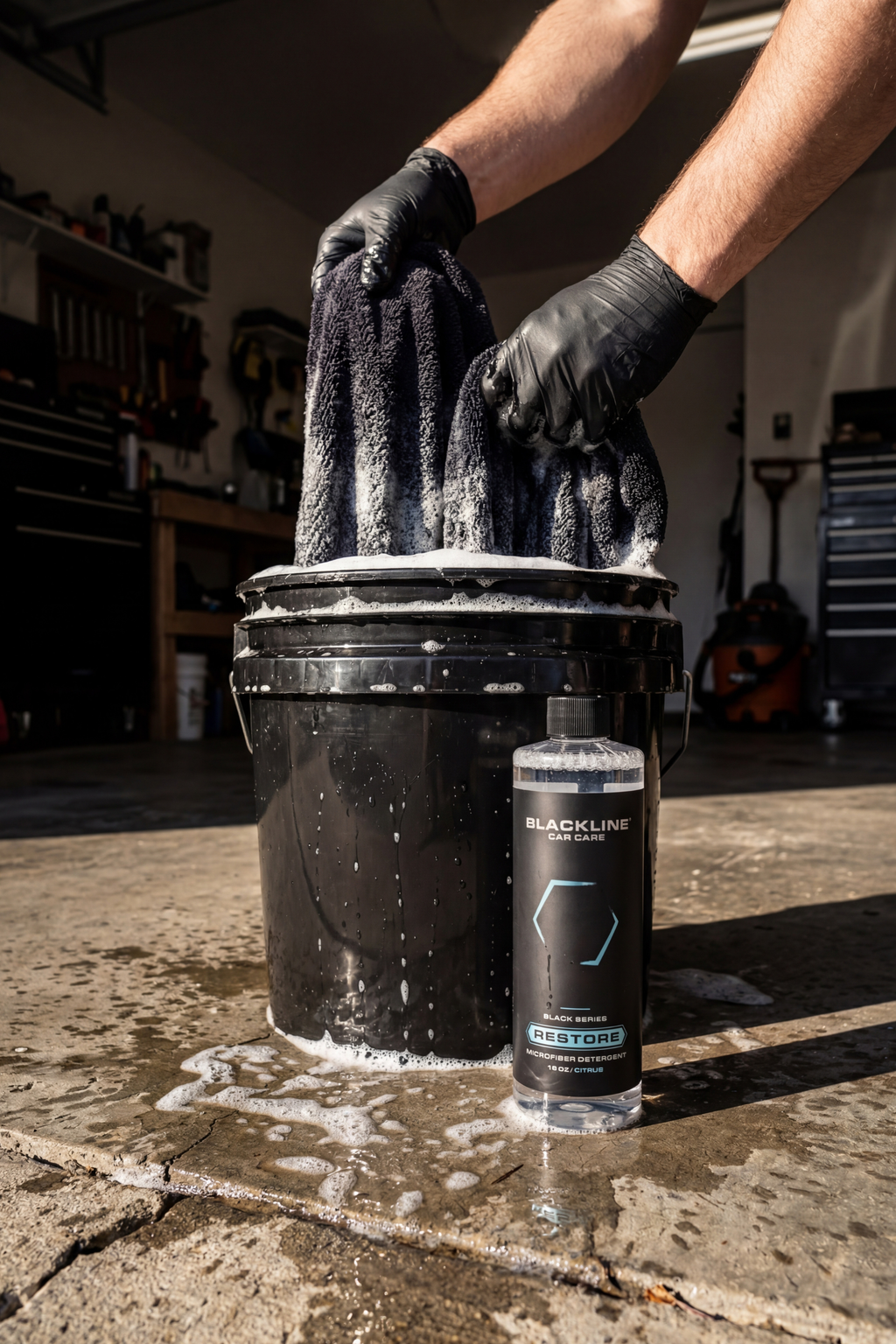 BLACKLINE® RESTORE MICROFIBER DETERGENT – Blackline Car Care, view 4