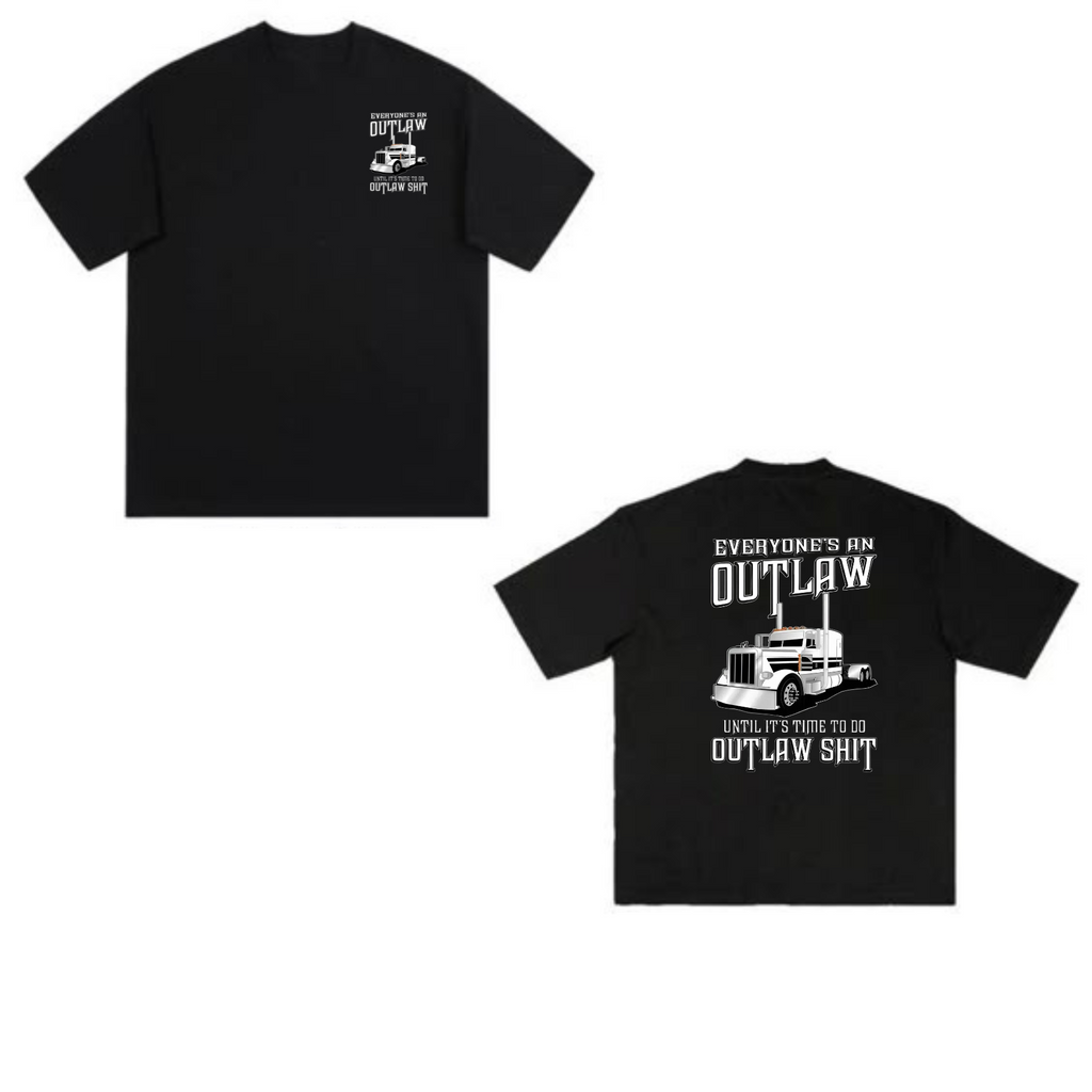 Pasimax Outlaw Semi Truck T-Shirt — lifestyle context