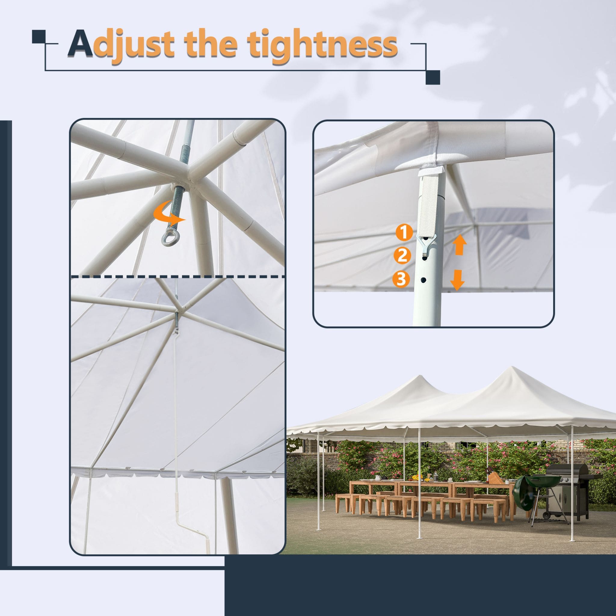 [29X21FT] Extra-Large Heavy-Duty Outdoor Waterproof Party, Wedding Tent With Steel Frame (SAK53821) – SAKSBY WHOLESALE, view 