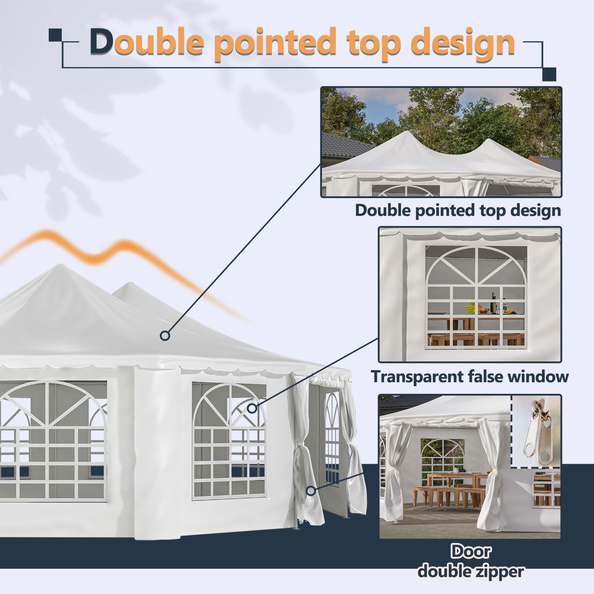 [29X21FT] Extra-Large Heavy-Duty Outdoor Waterproof Party, Wedding Tent With Steel Frame (SAK53821) – SAKSBY WHOLESALE, view 