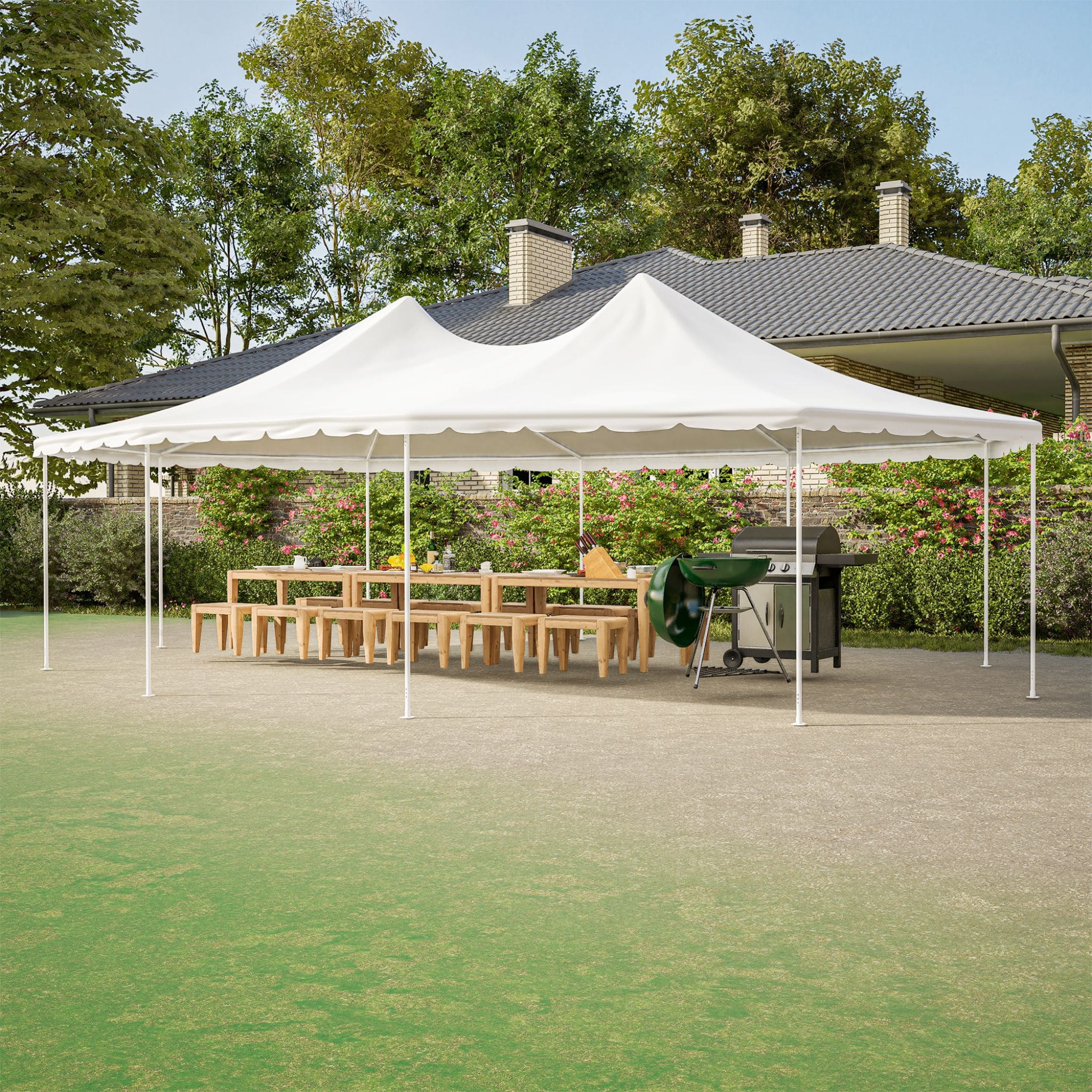 [29X21FT] Extra-Large Heavy-Duty Outdoor Waterproof Party, Wedding Tent With Steel Frame (SAK53821) – SAKSBY WHOLESALE, view 