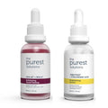 The Purest Solutions Skin Care Set - Brightening Serum & Facial Peeling for Hyperpigmentation with AHA BHA and Hyaluronic Acid