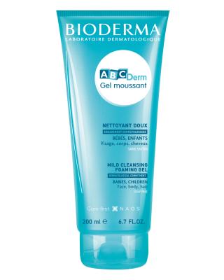 Bioderma ABCDerm: Gentle Baby Foaming Cleanser - Hypoallergenic, Paraben-Free Wash for Sensitive Skin - Dermatologist Recommended Baby & Children's Facial Cleanser