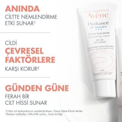 Avene Hydrance UV-Rich Moisturizing Cream SPF 30 - Hydrating, Non-Greasy, Sun Protection for Dry Skin