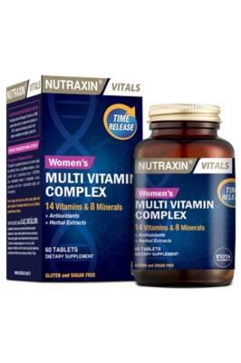 Nutraxin Women's Multivitamin Mineral Complex Supplement - 60 Tablets for Overall Health & Wellness