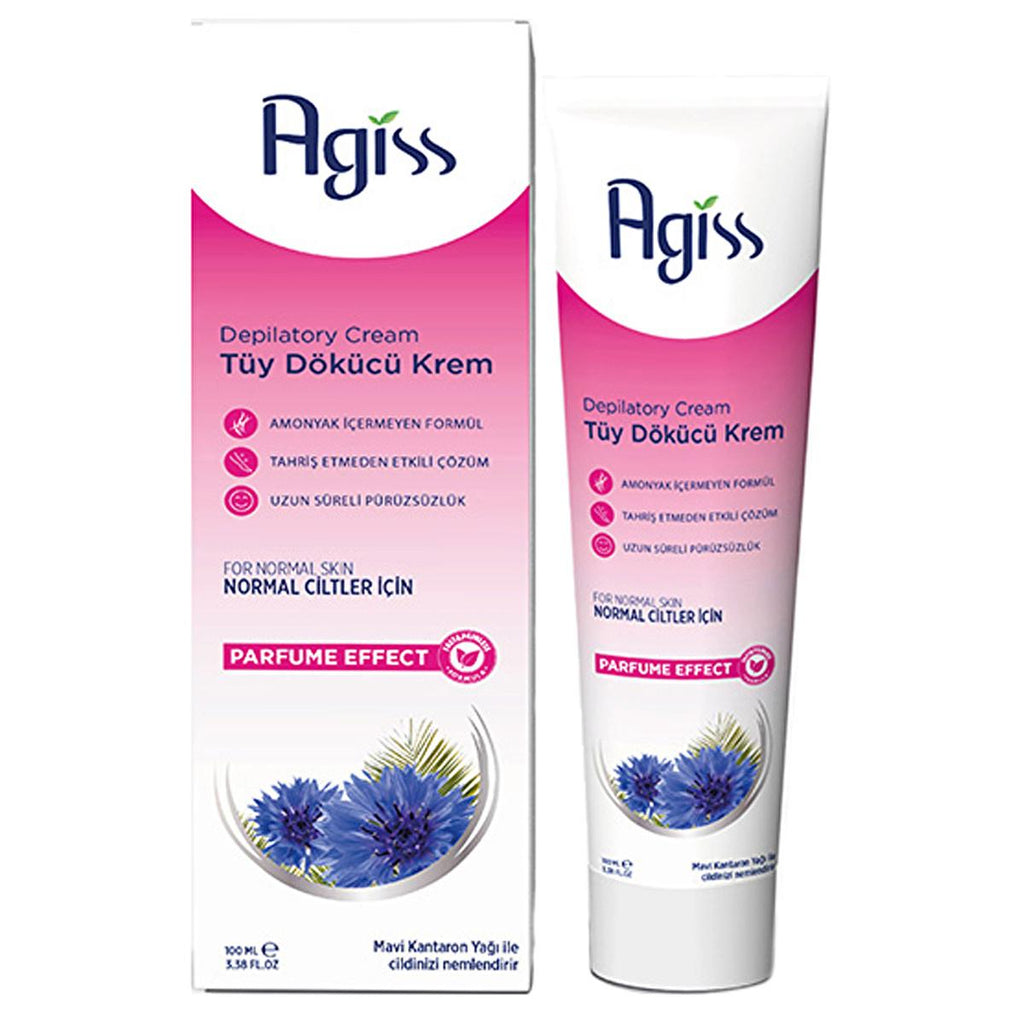 Agiss Hair Removal Cream for Normal Skin - 3.38 fl oz, Ammonia-Free, Moisturizing Formula