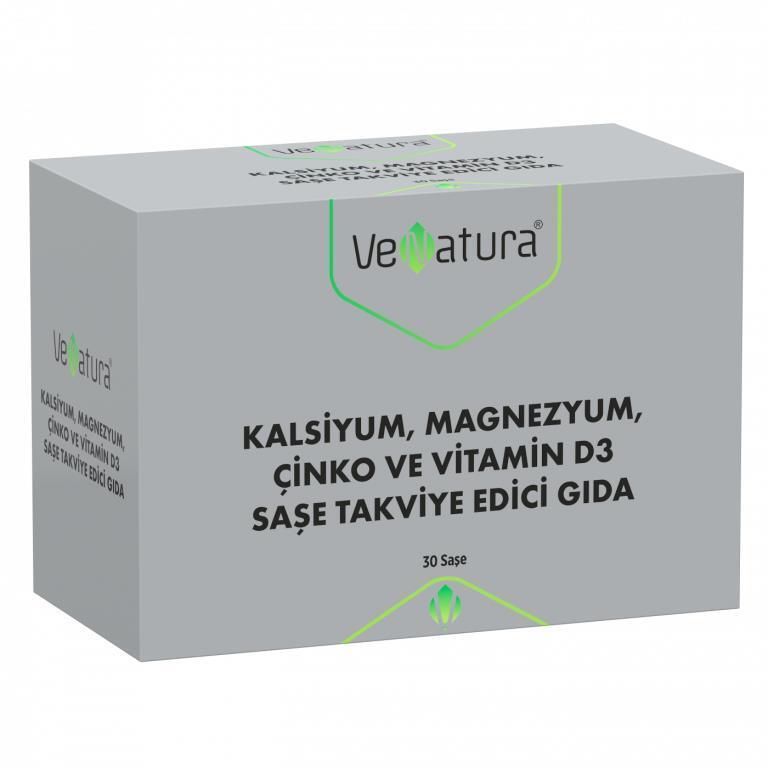 Venatura Calcium Magnesium Zinc Vitamin D3 Dietary Supplement - Supports Bone Health & Immune Function