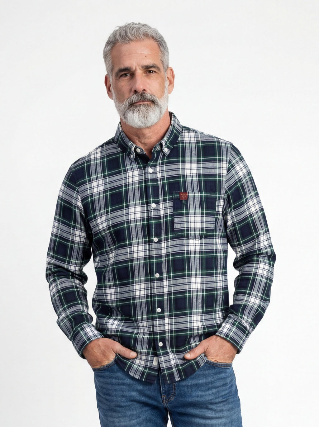 Adirondack Field Moose Flannel Shirt — detail and construction