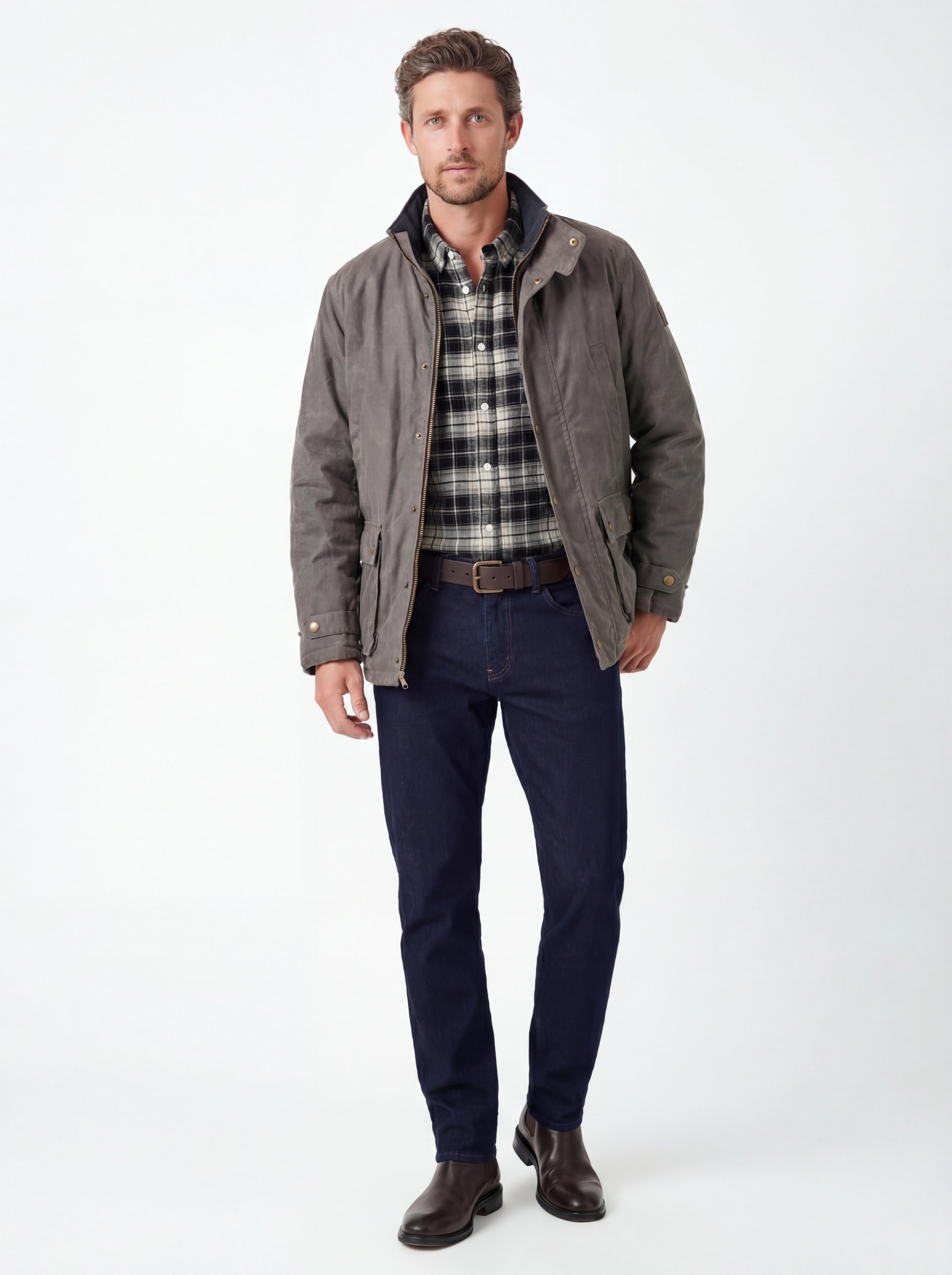 Adirondack Field Harkness Organic Flannel Shirt — detail and construction
