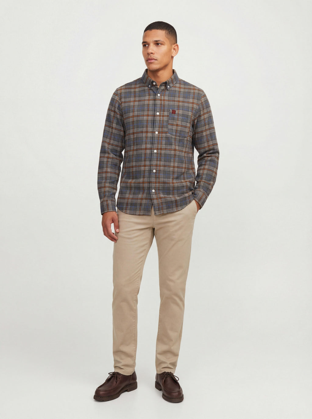 Adirondack Field Dunning Organic Flannel Shirt — detail and construction