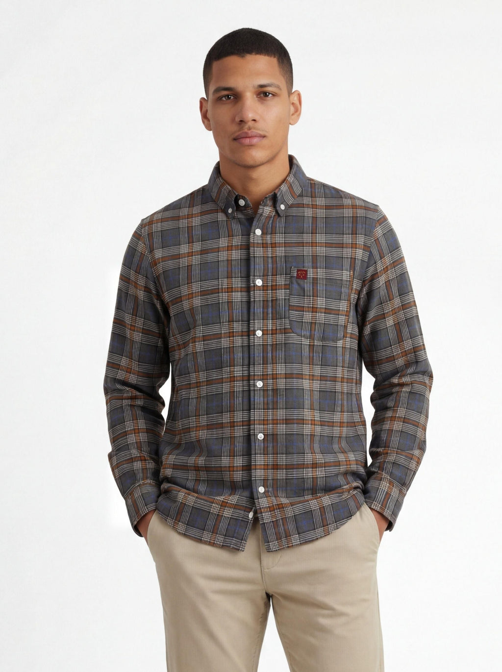 Adirondack Field Dunning Organic Flannel Shirt — main product shot