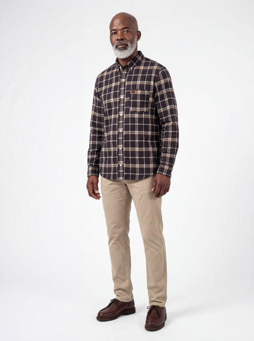 Adirondack Field Durant Flannel Shirt — detail and construction