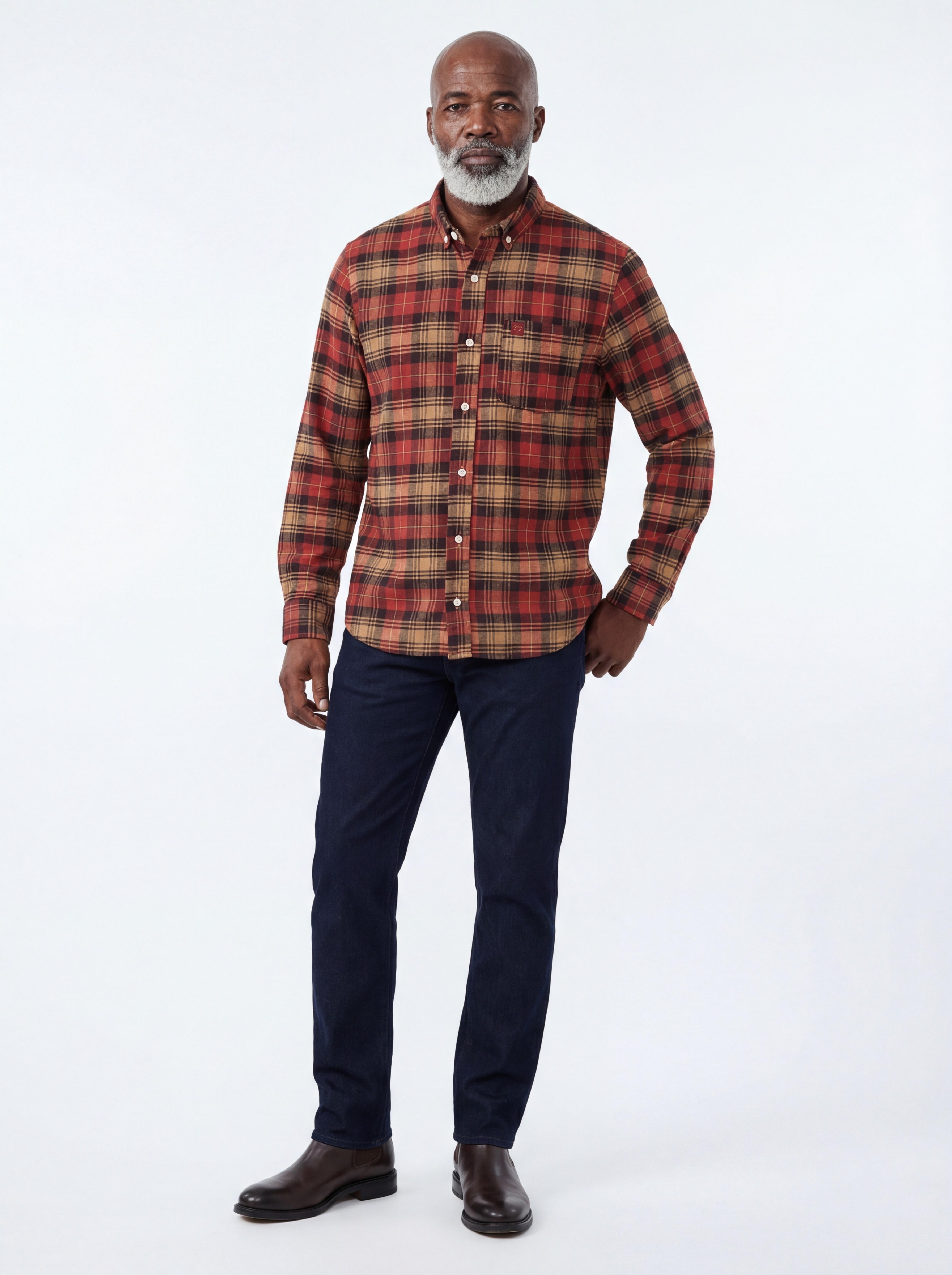 Adirondack Field Uncas Flannel Shirt — detail and construction
