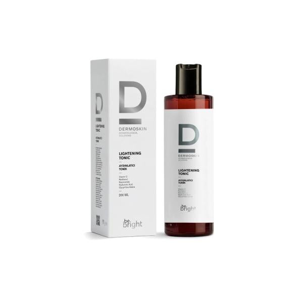 Dermoskin Be Bright Lightening Tonic 200ml - Niacinamide, Hyaluronic Acid & Vitamin C Skincare