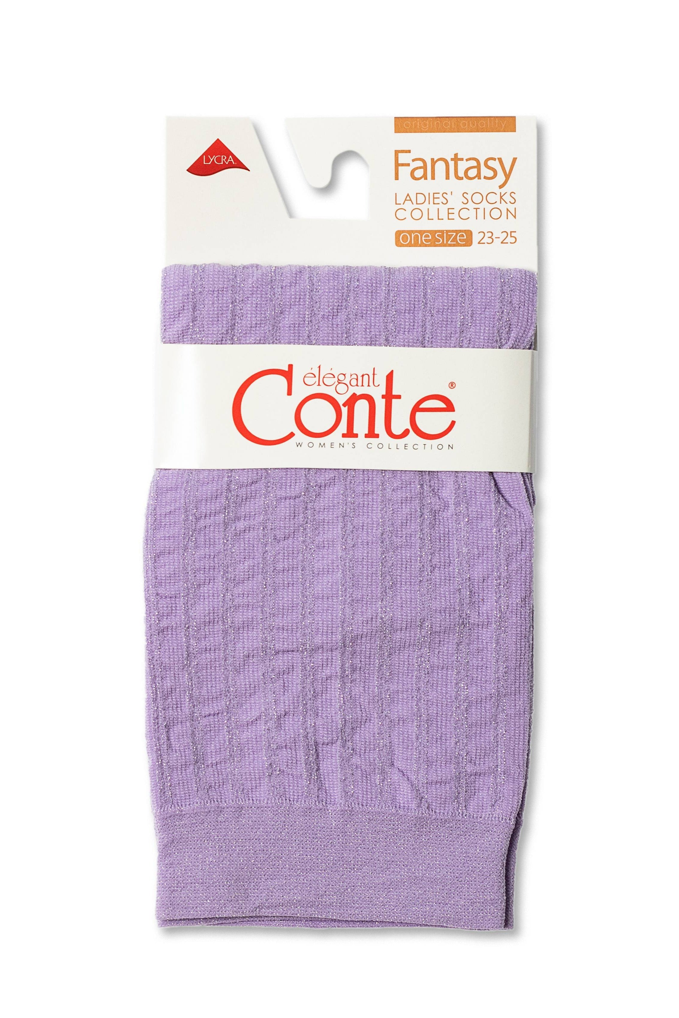 TheRanok.com Socks Conte Fantasy - Lurex Stripe — detail close-up
