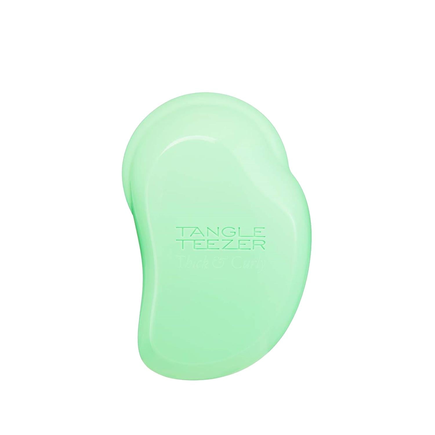 Tangle Teezer The Original Thick & Curly Hair Brush: Pain-Free Detangling, Minimizes Breakage, Pixie Green - Designed for Thick, Curly Hair
