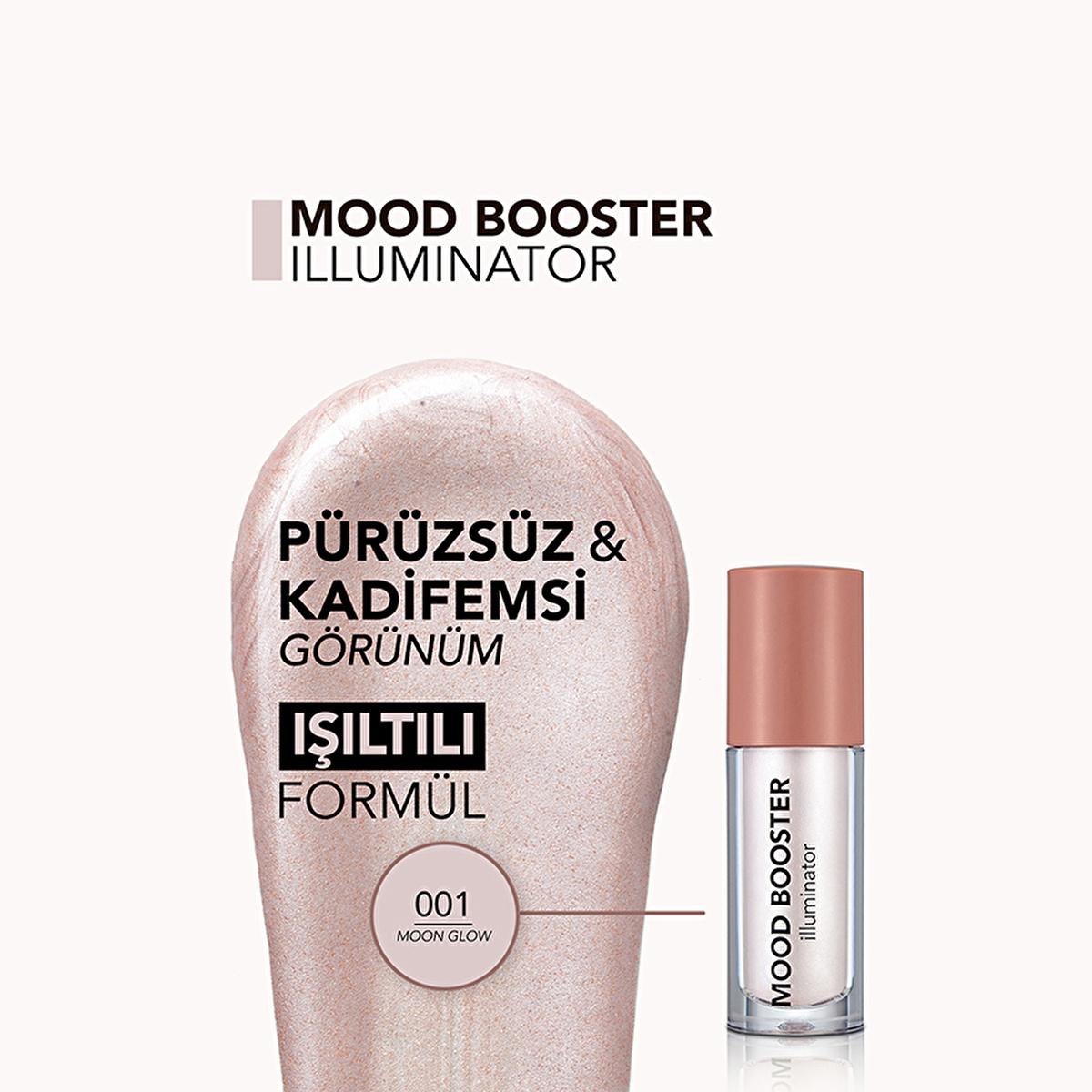 Flormar Mood Booster Liquid Highlighter: Achieve Natural Shimmering Illumination - Long-Lasting Glow, Creamy Texture for Radiant Makeup