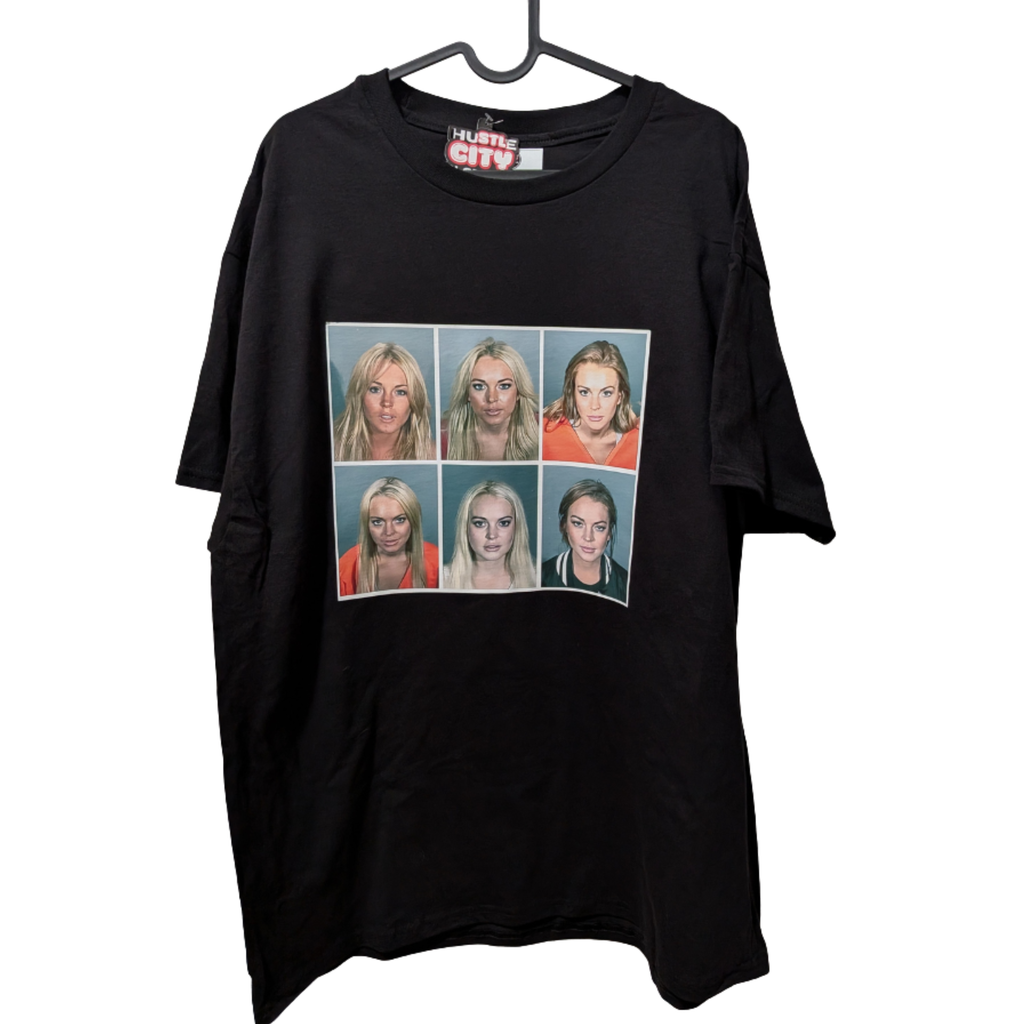 Hustle City Clothing LiLo Mugshot T-shirt — lifestyle context
