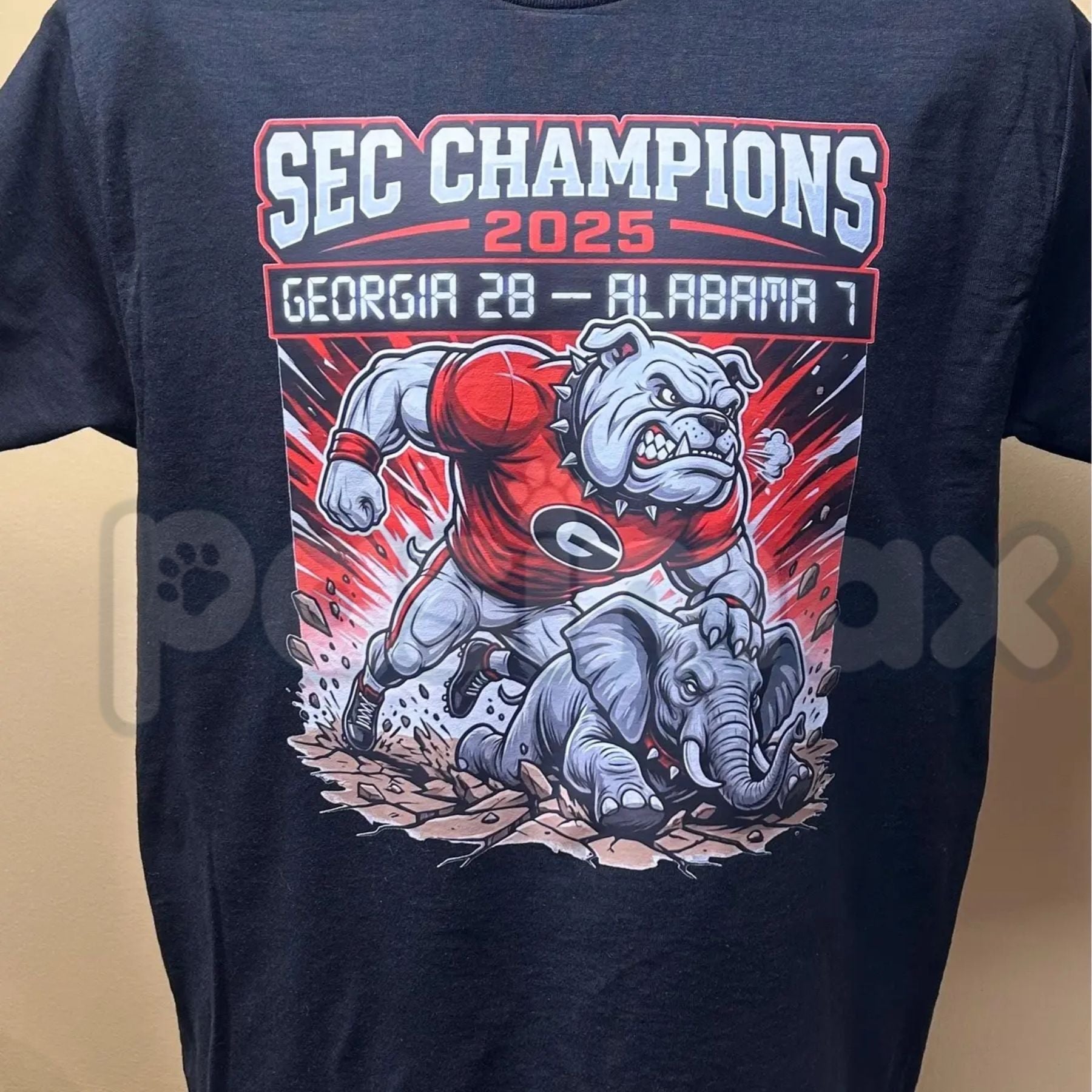 Pasimax Official Georgia Bulldogs Championship Shirt - UGA Football Victory Fan Gear, College Football Commemorative Tee, Daw