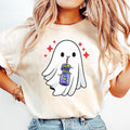 Pasimax Funny Skeleton Ghost Halloween T-Shirt — main product shot