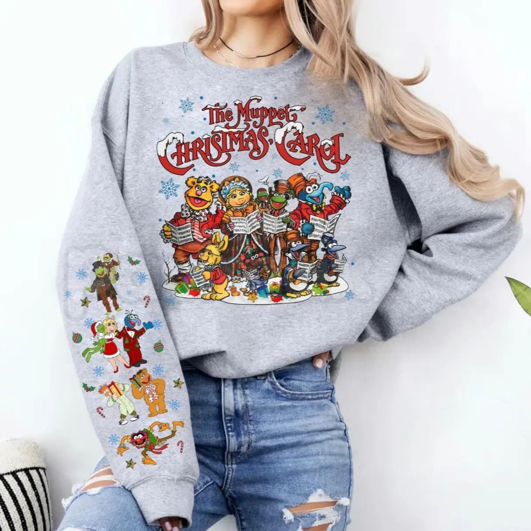 Pasimax The Muppet Christmas Carol Vintage Sweatshirt | Michael Caine Scrooge Jumper | Nostalgic Movie Quote Crewneck | Muppe