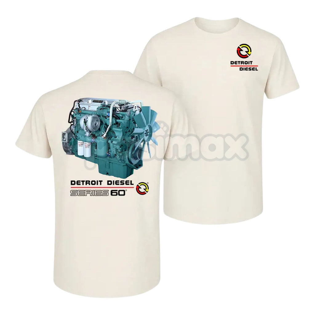 Pasimax Detroit Diesel Series 60 Engine T-Shirt - Vintage Truck Mechanic Graphic Tee, Rig Life Apparel, Unisex Diesel Power S