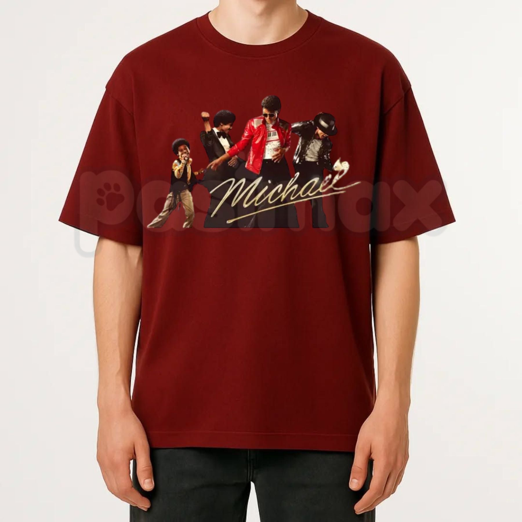 Michael Jackson Iconic Pose Signature T-Shirt – Retro King of Pop Graphic Tee