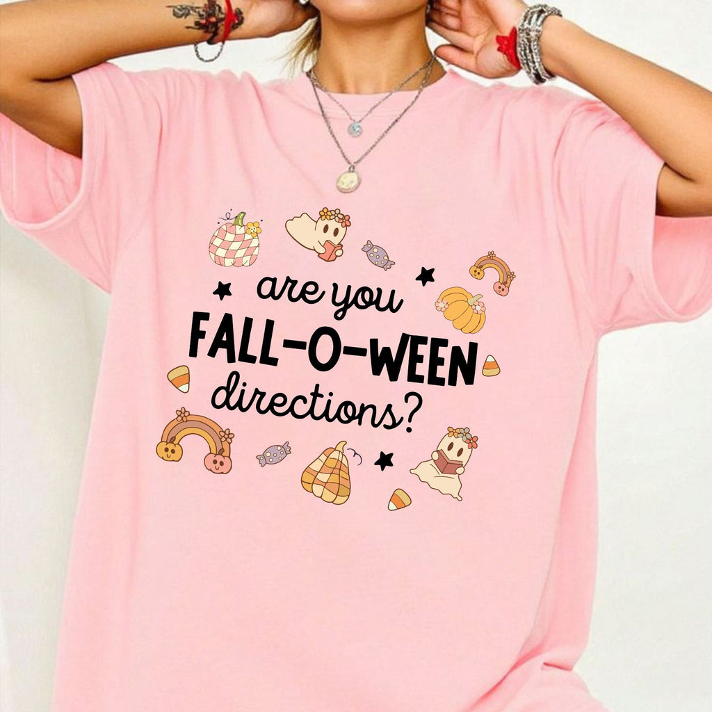 Pasimax "Are You Fall-O-Ween Directions?" Shirt — detail close-up